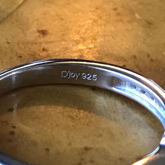 Natural Mahenge Pink Spinel Moissanite Sterling Silver Ring Size 7 - Picture 5 of 8